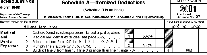Bill and Helen's Schedule A
