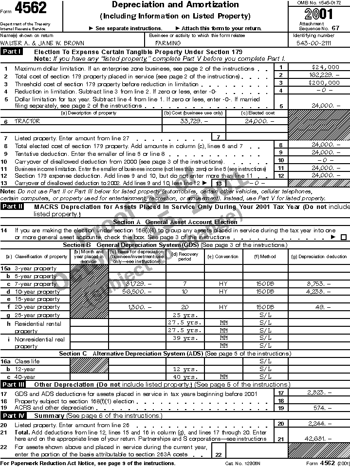 publication 225 farmers tax guide chapter 20 sample return how to fill out form 4562 for rental property