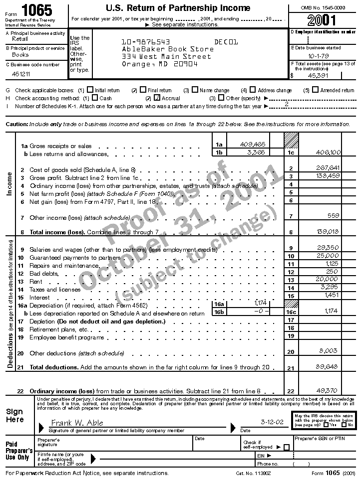 form 1065 filing instructions
Publication 7, Partnerships; Form 7 Example form 1065 filing instructions
Publication 7, Partnerships; Form 7 Example
