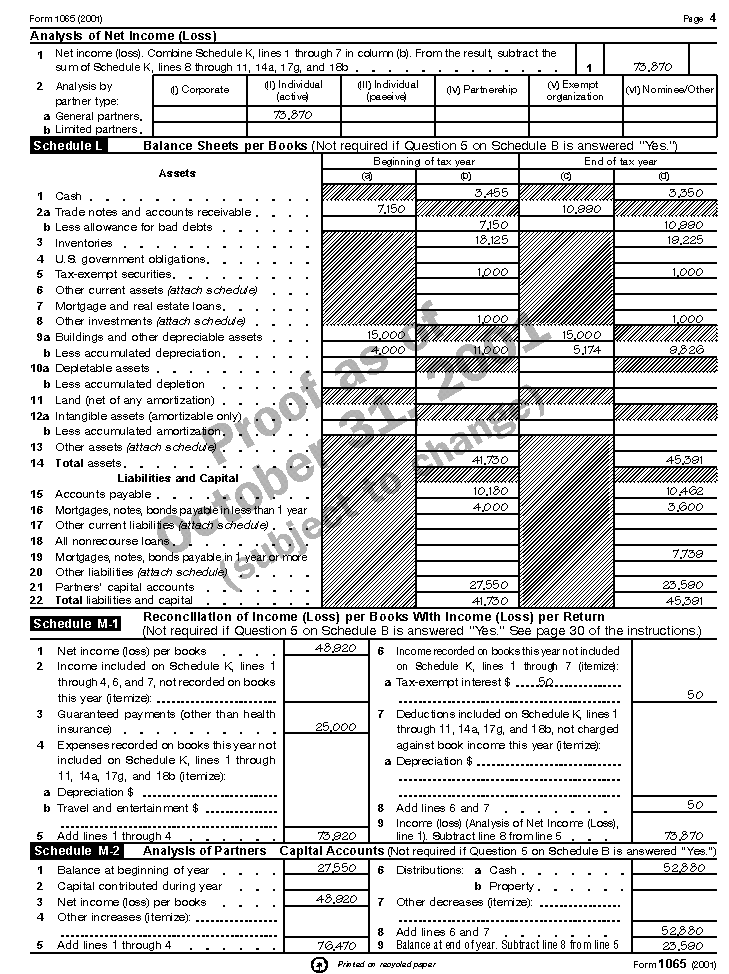 form 1065 balance sheet
Publication 12, Partnerships; Form 12 Example form 1065 balance sheet
Publication 12, Partnerships; Form 12 Example